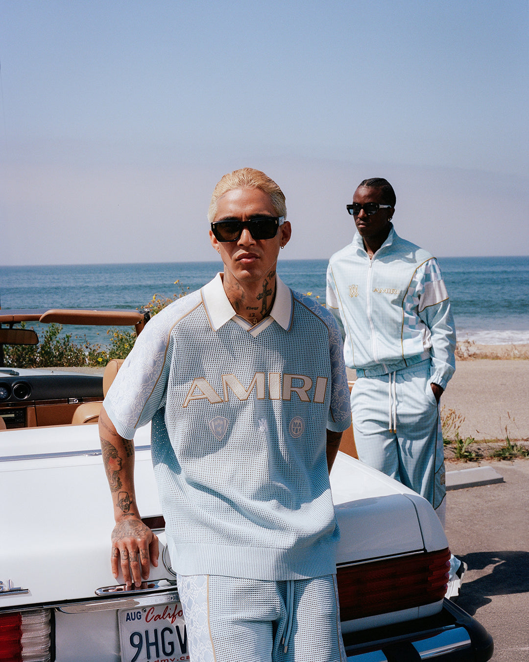 AMIRI SPORT MESH JERSEY - Sky