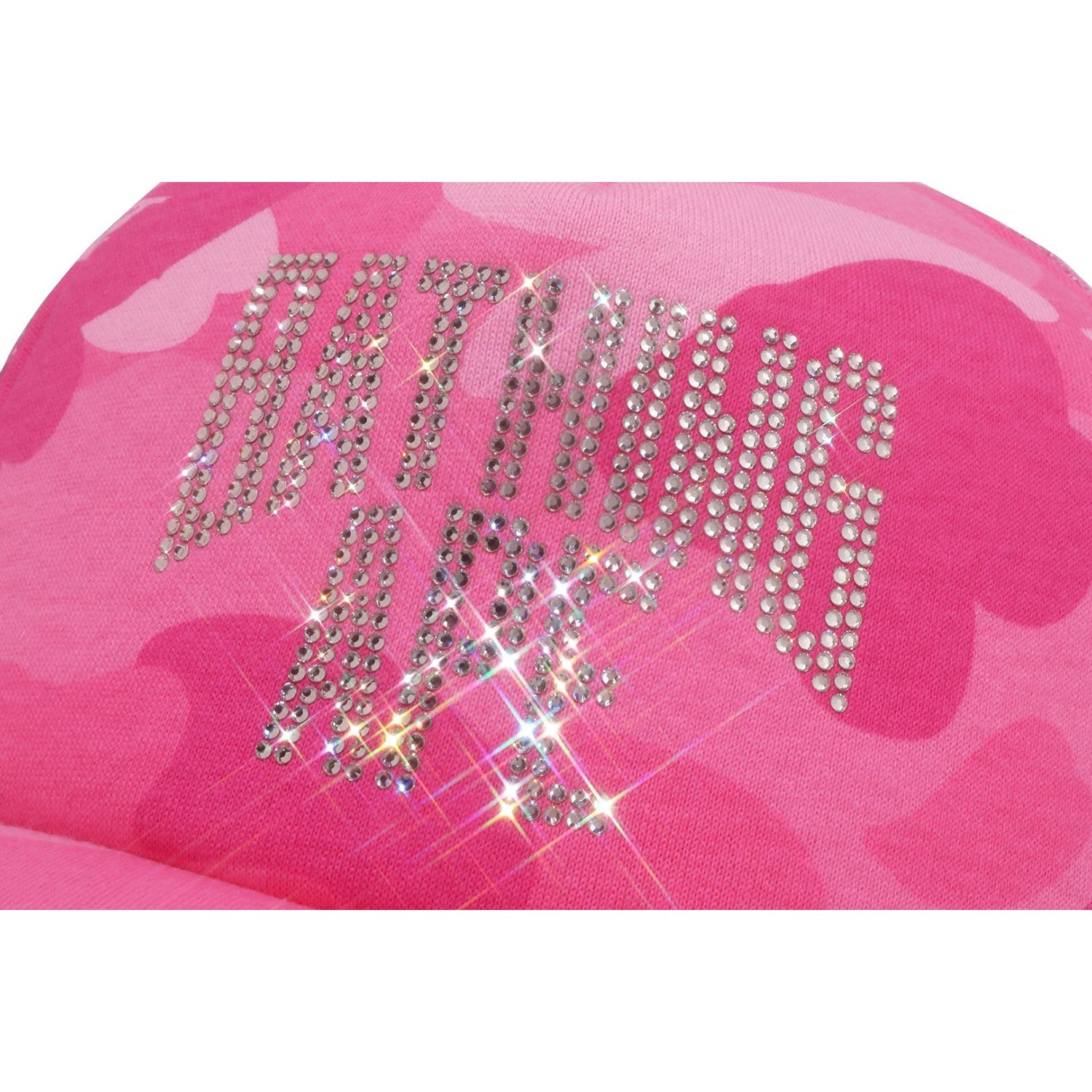 COLOR CAMO CRYSTAL BATHING APE LOGO MESH CAP LADIES