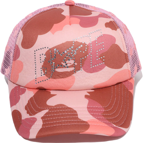 1ST CAMO CRYSTAL STONE BAPE STA LOGO MESH CAP LADIES