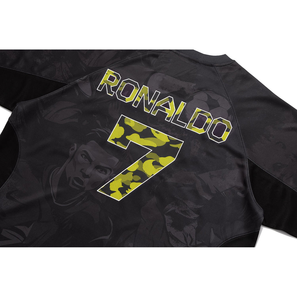 BAPE X CR7 LIFE ALL OVER PRINT MULTI LOGO RELAXED FIT JERSEY MENS