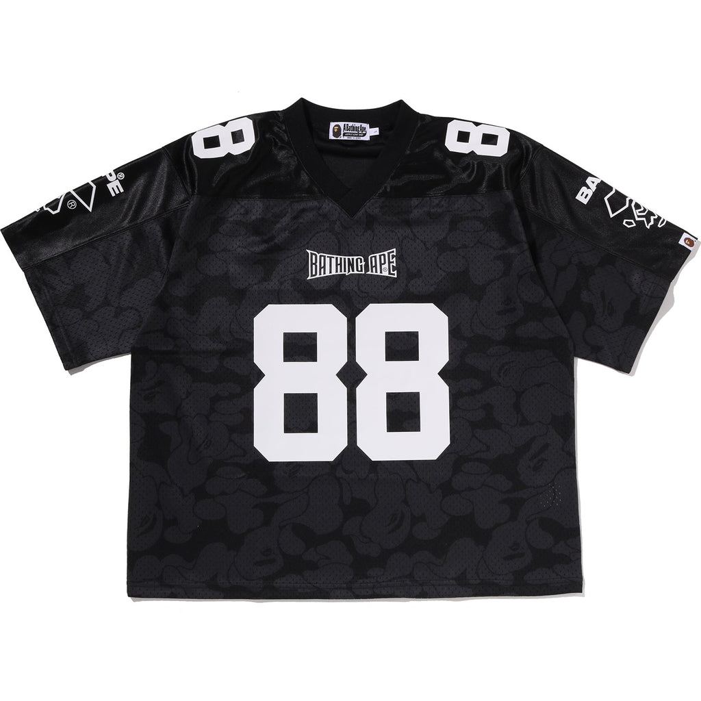 SOLID CAMO MULTI LOGO RELAXED FIT FOOTBALL JERSEY TEE MENS