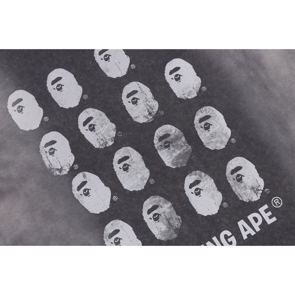 BLEACHED MULTI APE HEAD LOGO RELAXED FIT TEE MENS