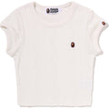 STA PATTERN JACQUARD APE HEAD ONE POINT CROPPED TEE LADIES