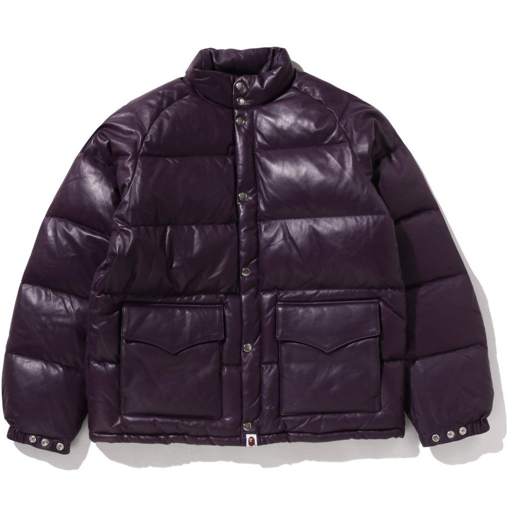 LEATHER CLASSIC DOWN JACKET MENS