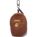 APE HEAD FAUX FUR KEYCHAIN