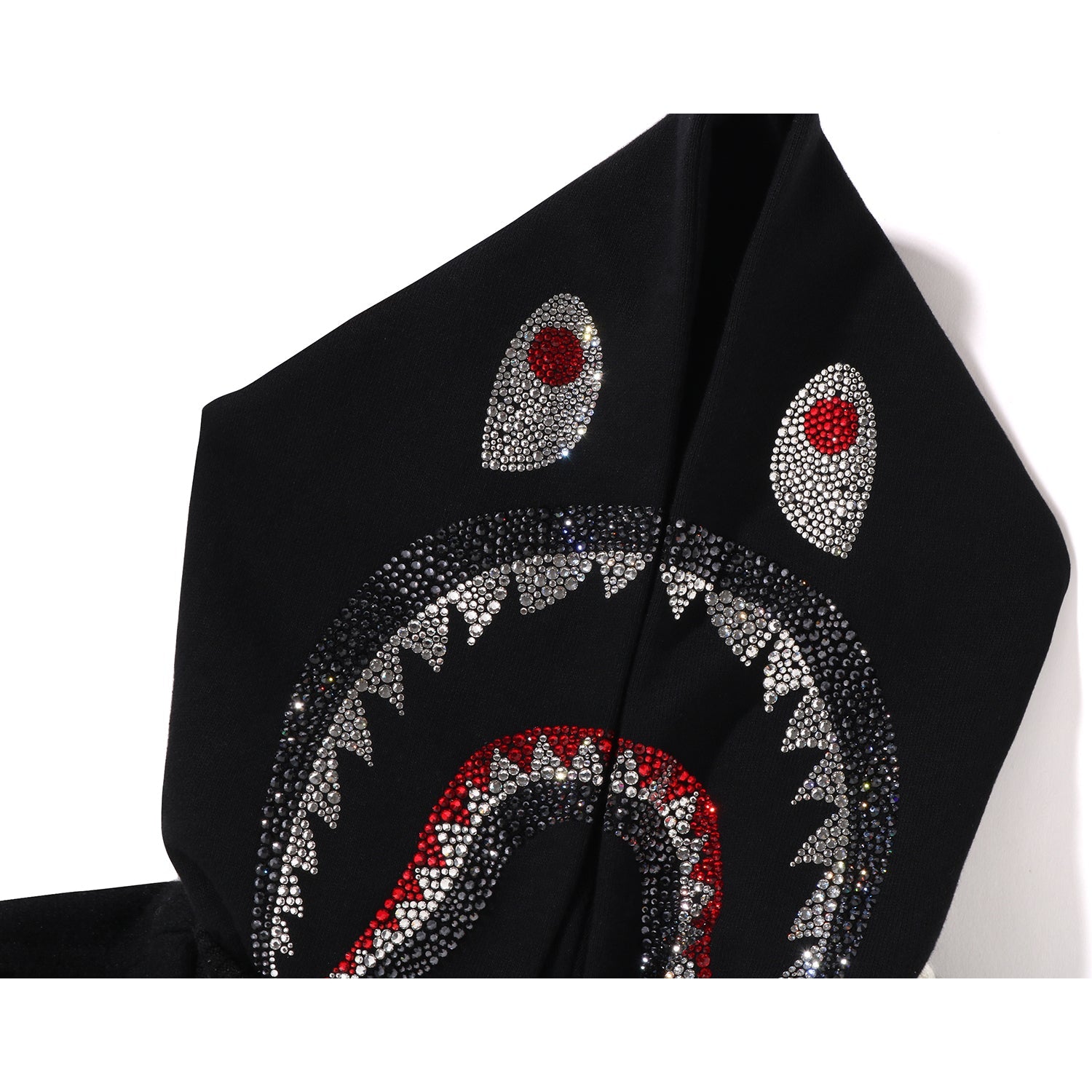 BAPE X SWAROVSKI - DETACHABLE HOODIE VARSITY JACKET MENS