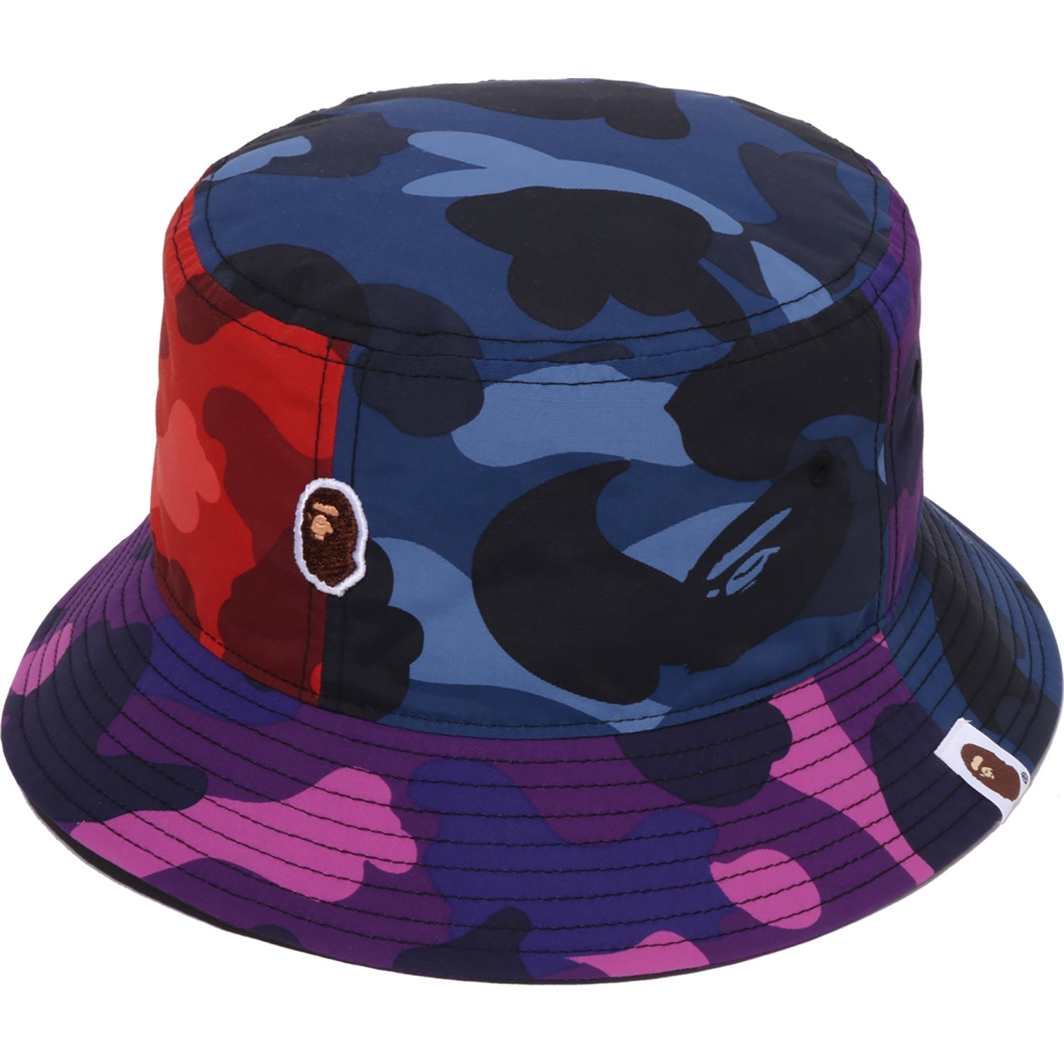 COLOR CAMO CRAZY PATTERN BUCKET HAT MENS