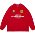 BAPE X CR7 LIFE MULTI LOGO POLY RELAXED FIT LS FOOTBALL JERSEY MENS