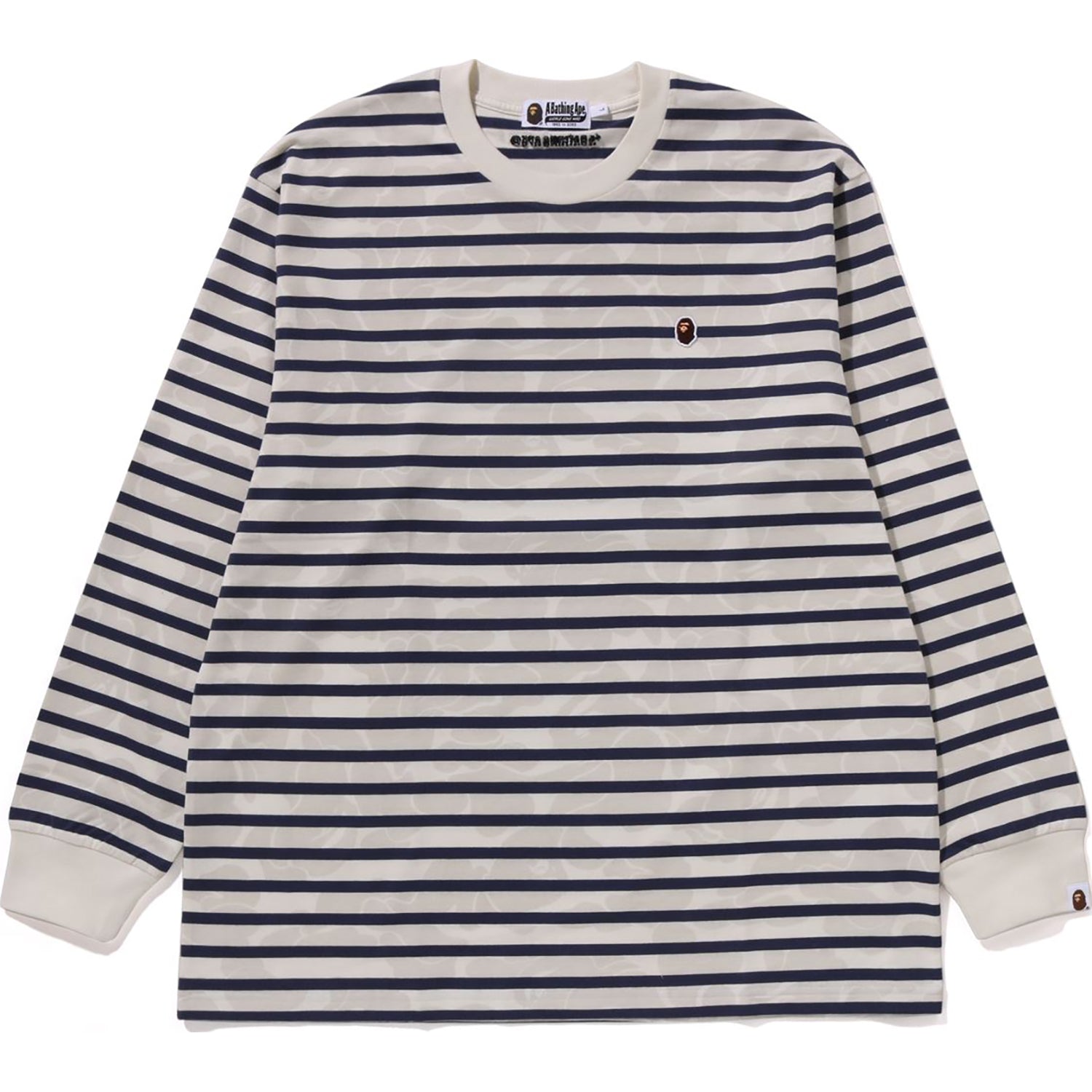 SOLID CAMO ONE POINT RELAXED FIT STRIPE LS TEE MENS