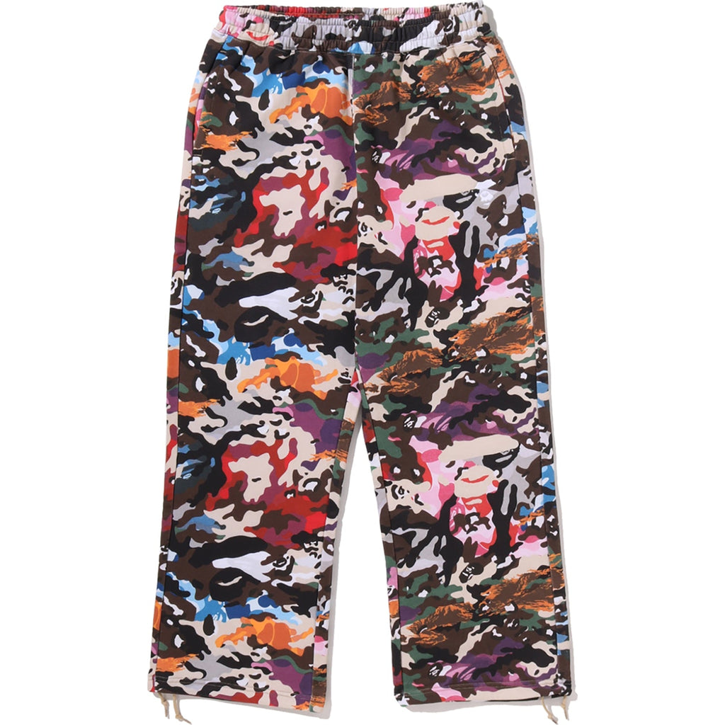 HYBRID CAMO APE FACE LOGO RELAXED FIT SWEATPANTS MENS