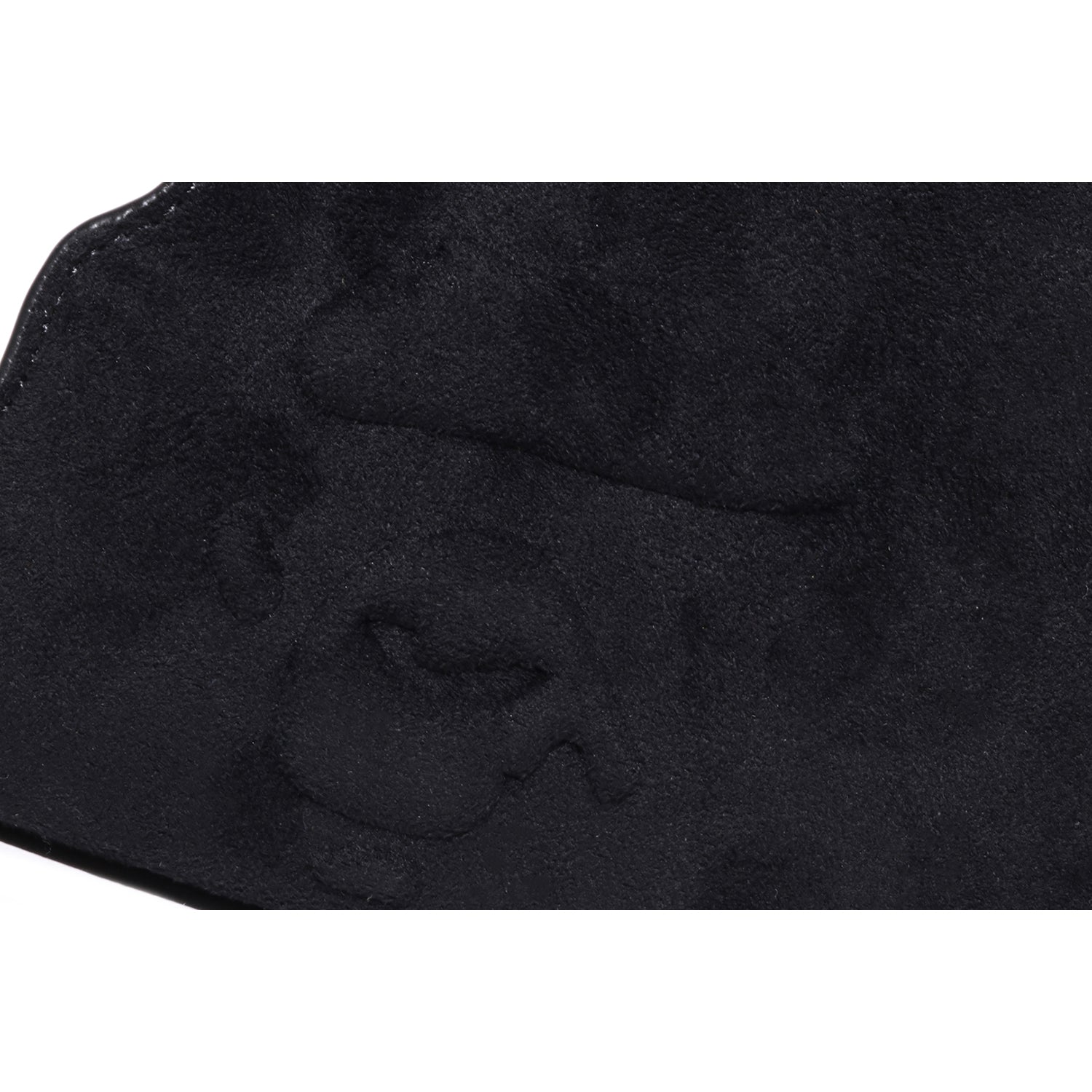 APE HEAD SUEDE EMBOSSED POUCH MENS