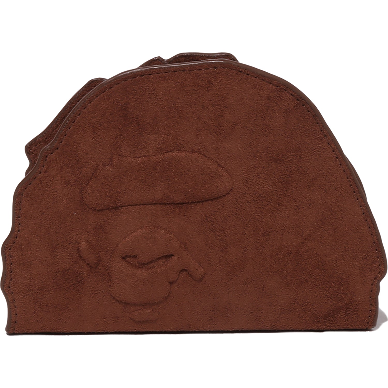 APE HEAD SUEDE EMBOSSED POUCH MENS