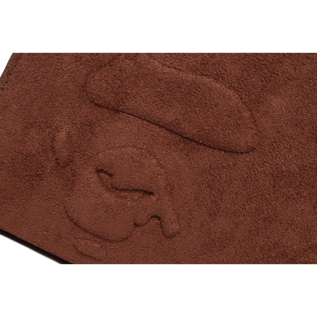 APE HEAD SUEDE EMBOSSED POUCH MENS