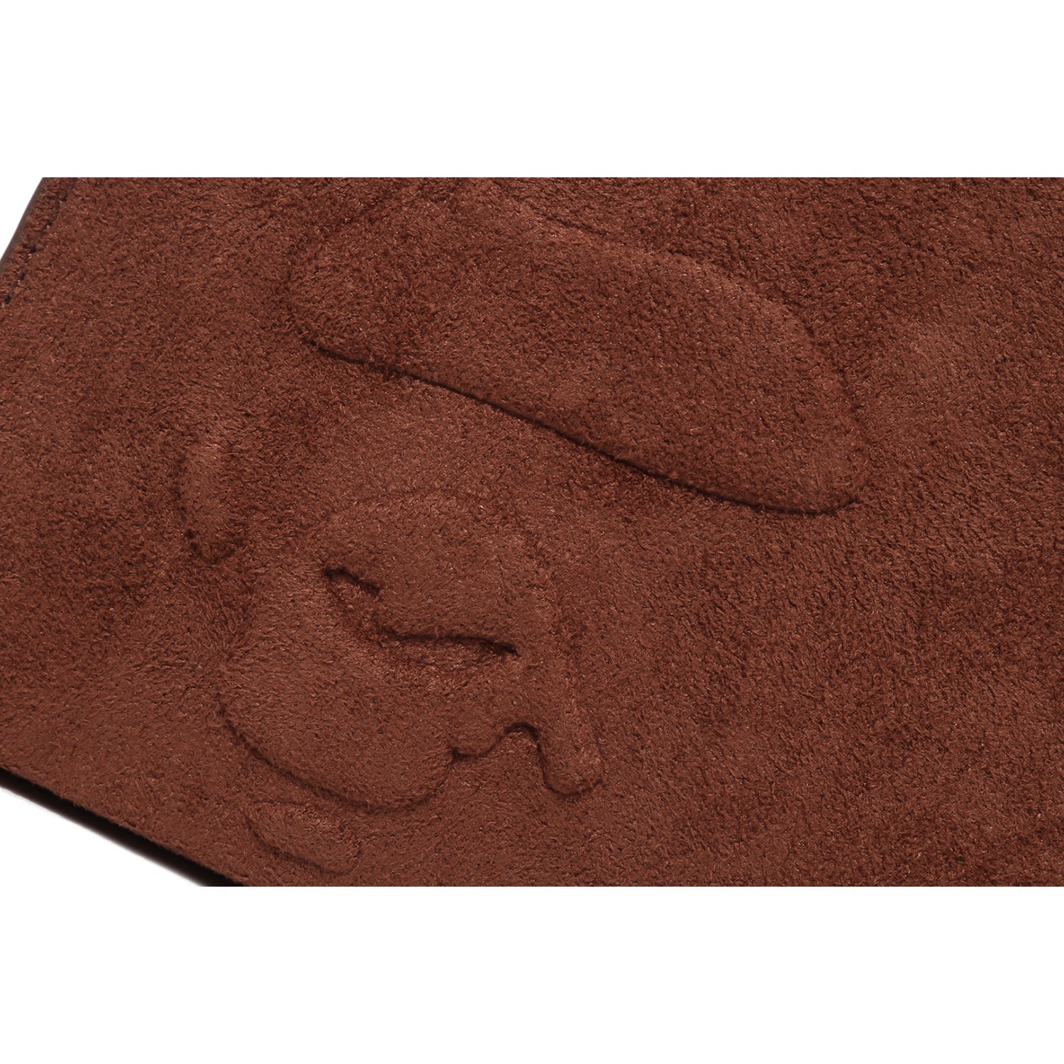 APE HEAD SUEDE EMBOSSED POUCH MENS