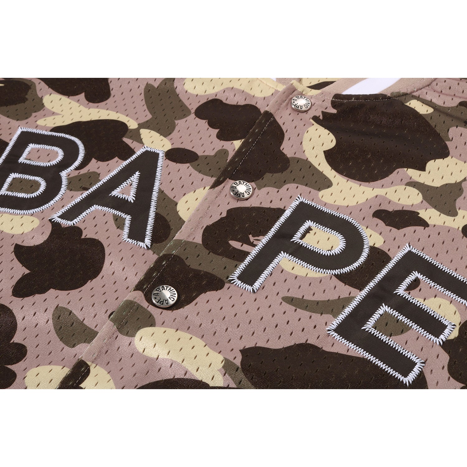 COLOR CAMO MESH WARM UP RELAXED FIT SHIRT MENS