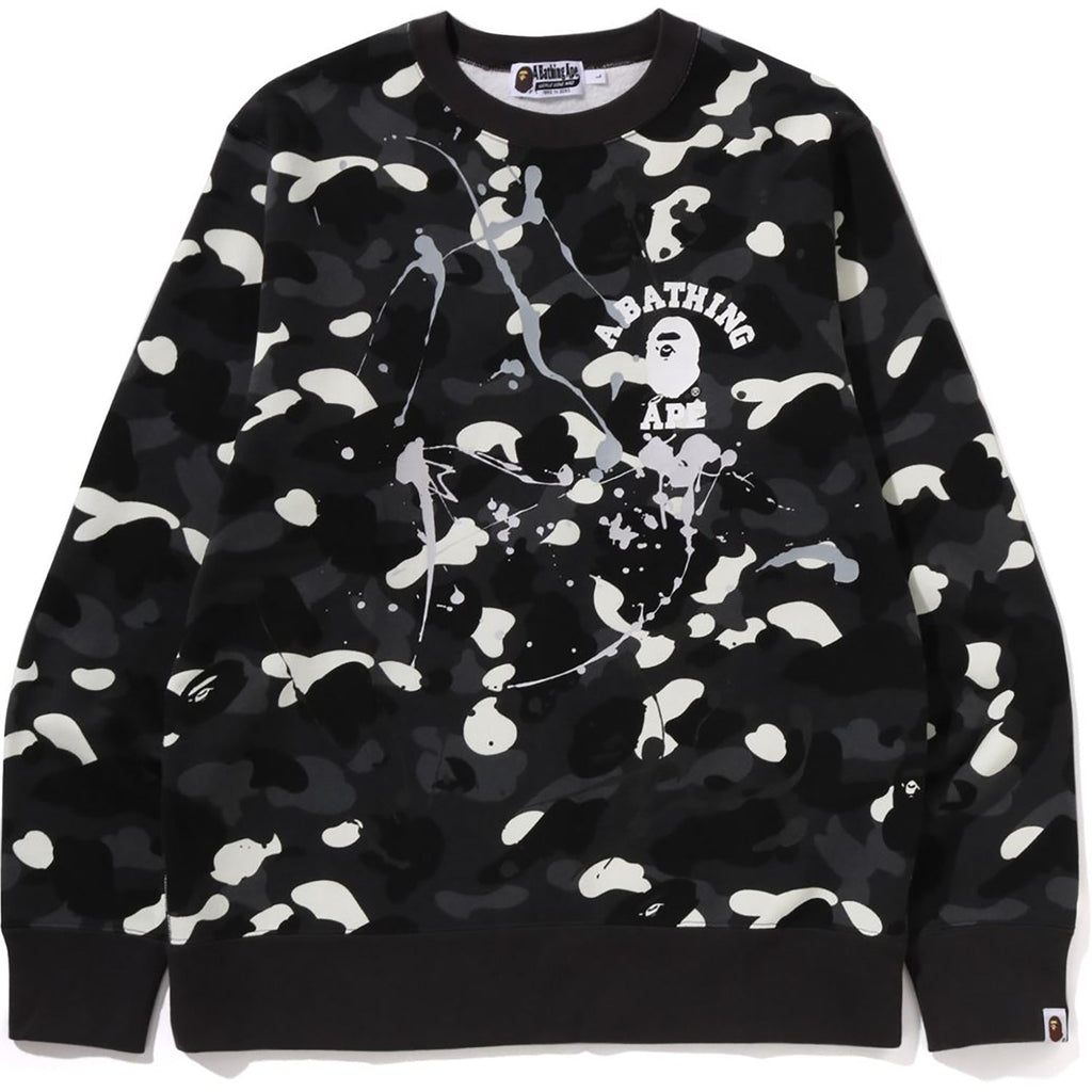 CITY CAMO PAINTING CREWNECK SWEATSHIRT MENS