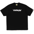 A BATHING APE LOGO RELAXED FIT TEE MENS