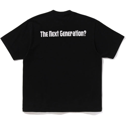 A BATHING APE LOGO RELAXED FIT TEE MENS