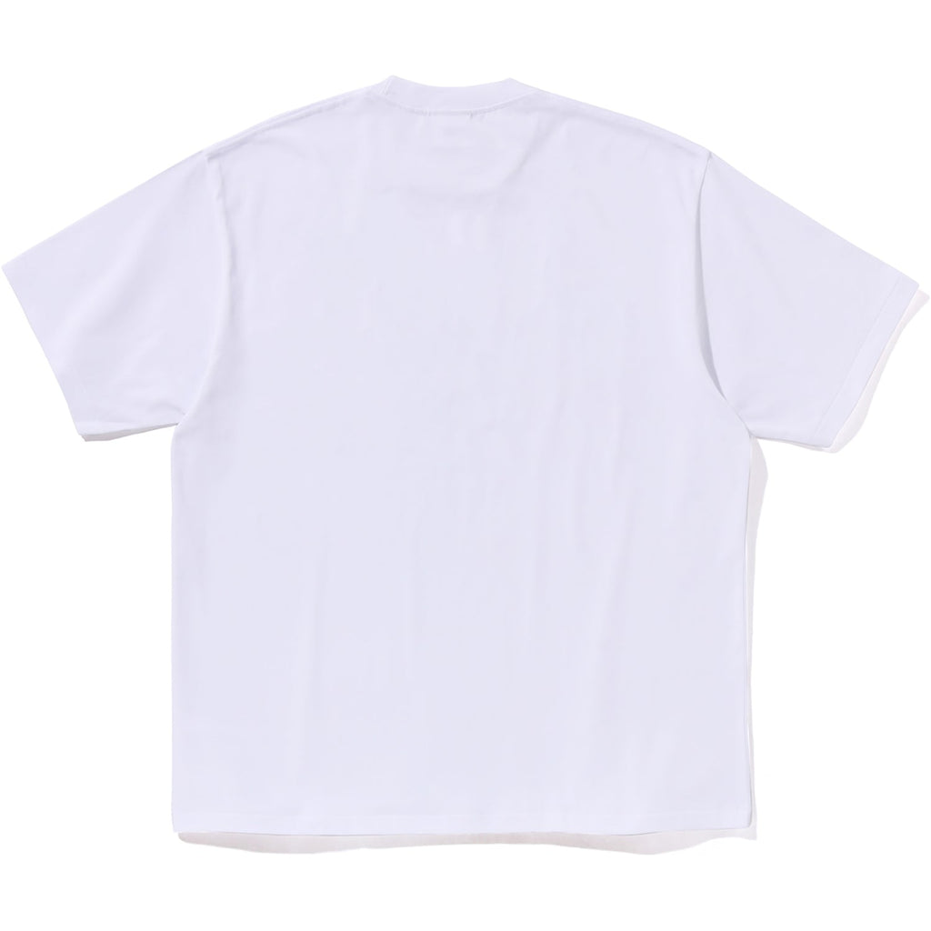 BAPE MOTTO LOGO RELAXED FIT TEE MENS