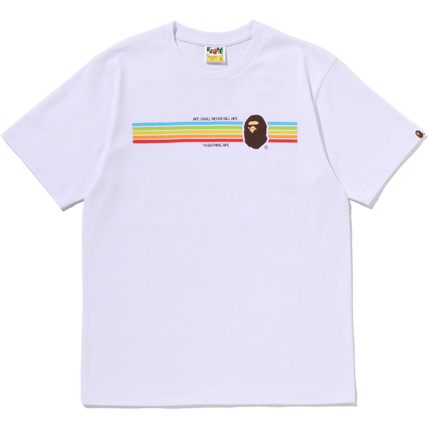 APE HEAD RAINBOW TEE MENS