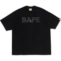 BAPE RHINESTONE LOGO RELAXED FIT TEE MENS