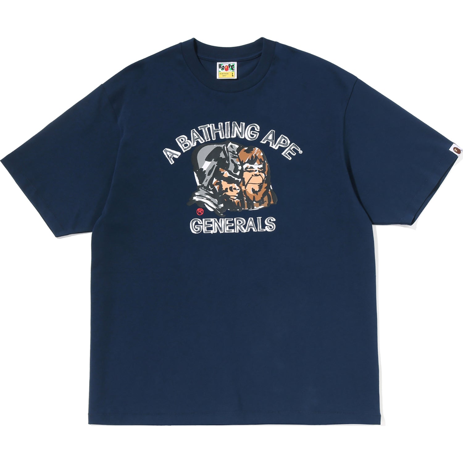 APE GENERAL HAND DRAWN RELAXED FIT TEE MENS
