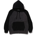 COLOR STONE BAPE RELAXED FIT ZIP HOODIE MENS