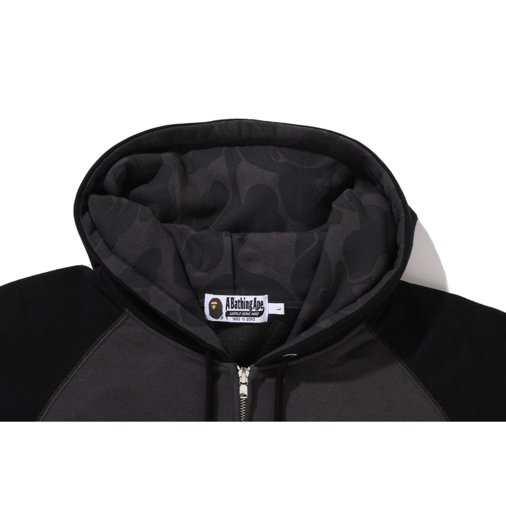 COLOR STONE BAPE RELAXED FIT ZIP HOODIE MENS