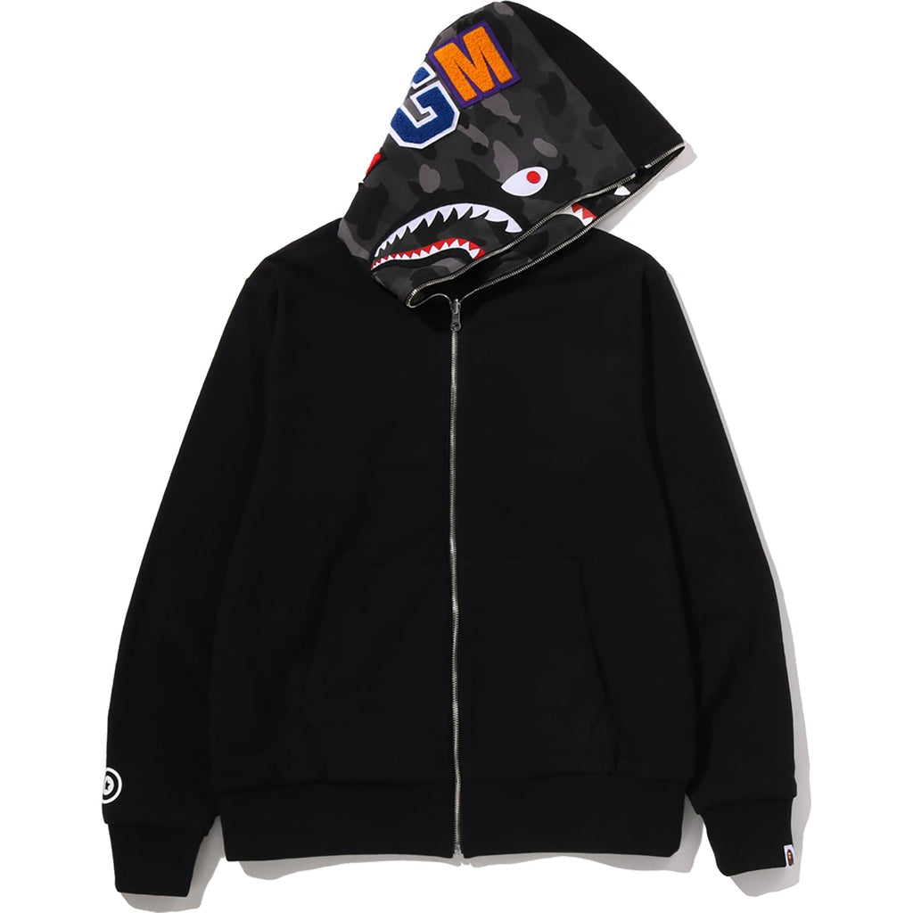 COLOR CAMO REVERSIBLE SHARK FULL ZIP HOODIE MENS
