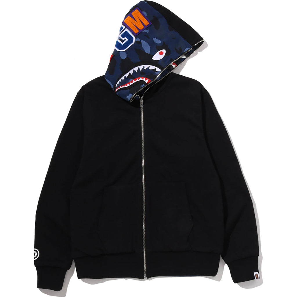 COLOR CAMO REVERSIBLE SHARK FULL ZIP HOODIE MENS