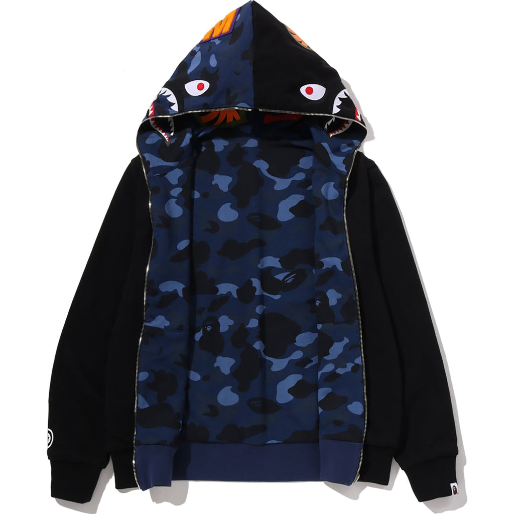 COLOR CAMO REVERSIBLE SHARK FULL ZIP HOODIE MENS