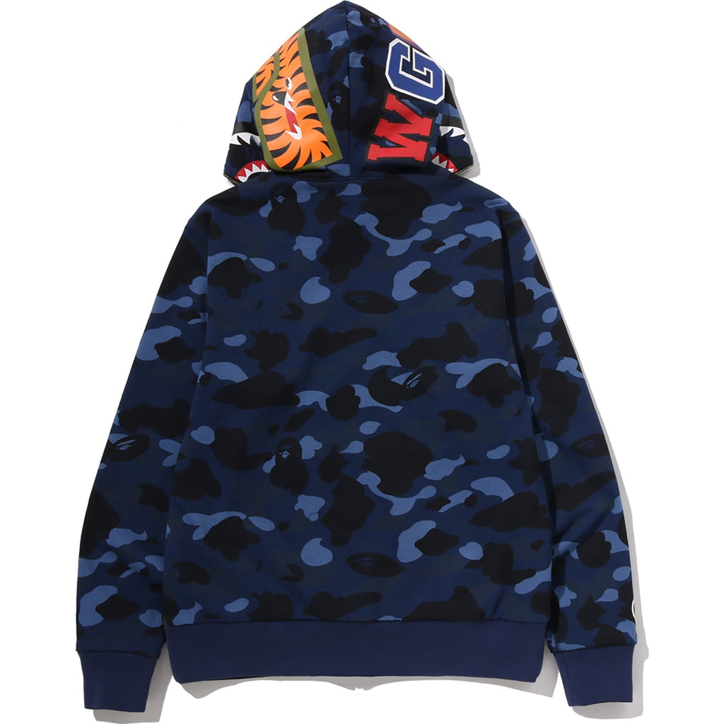 COLOR CAMO REVERSIBLE SHARK FULL ZIP HOODIE MENS