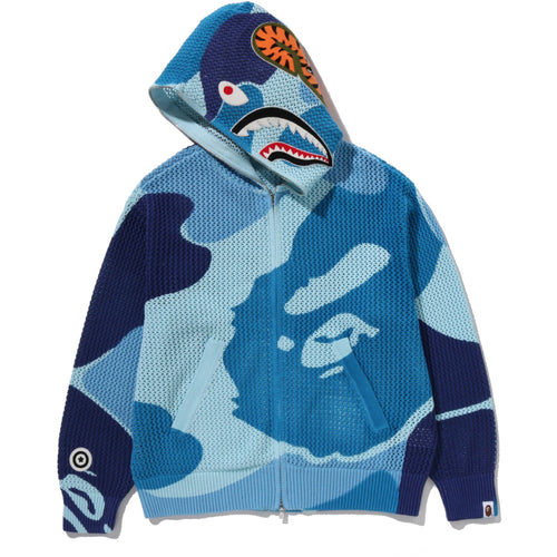 ABC CAMO CROCHET SHARK RELAXED FIT FULL ZIP HOODIE MENS