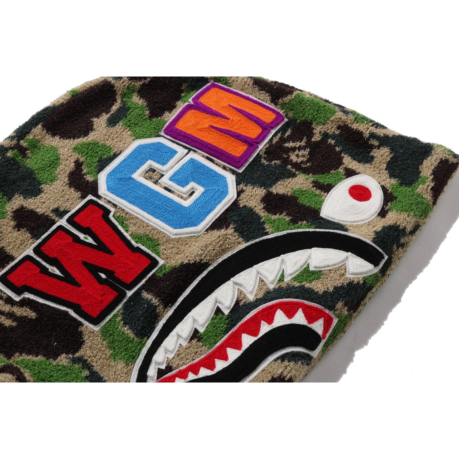 ABC CAMO TOWEL JACQUARD SHARK CROPPED FULL ZIP HOODIE LADIES
