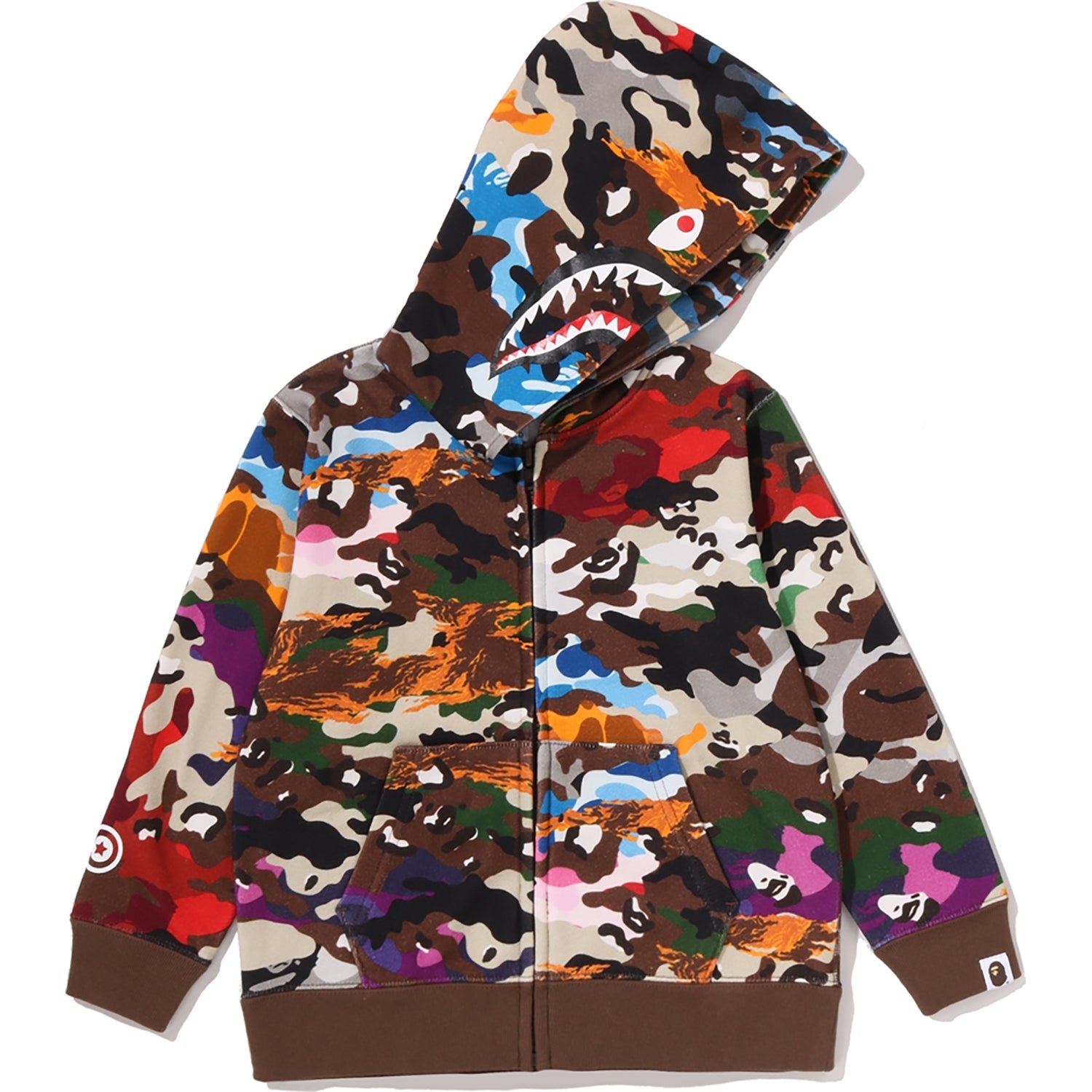 HYBRID CAMO SHARK ZIP HOODIE KIDS