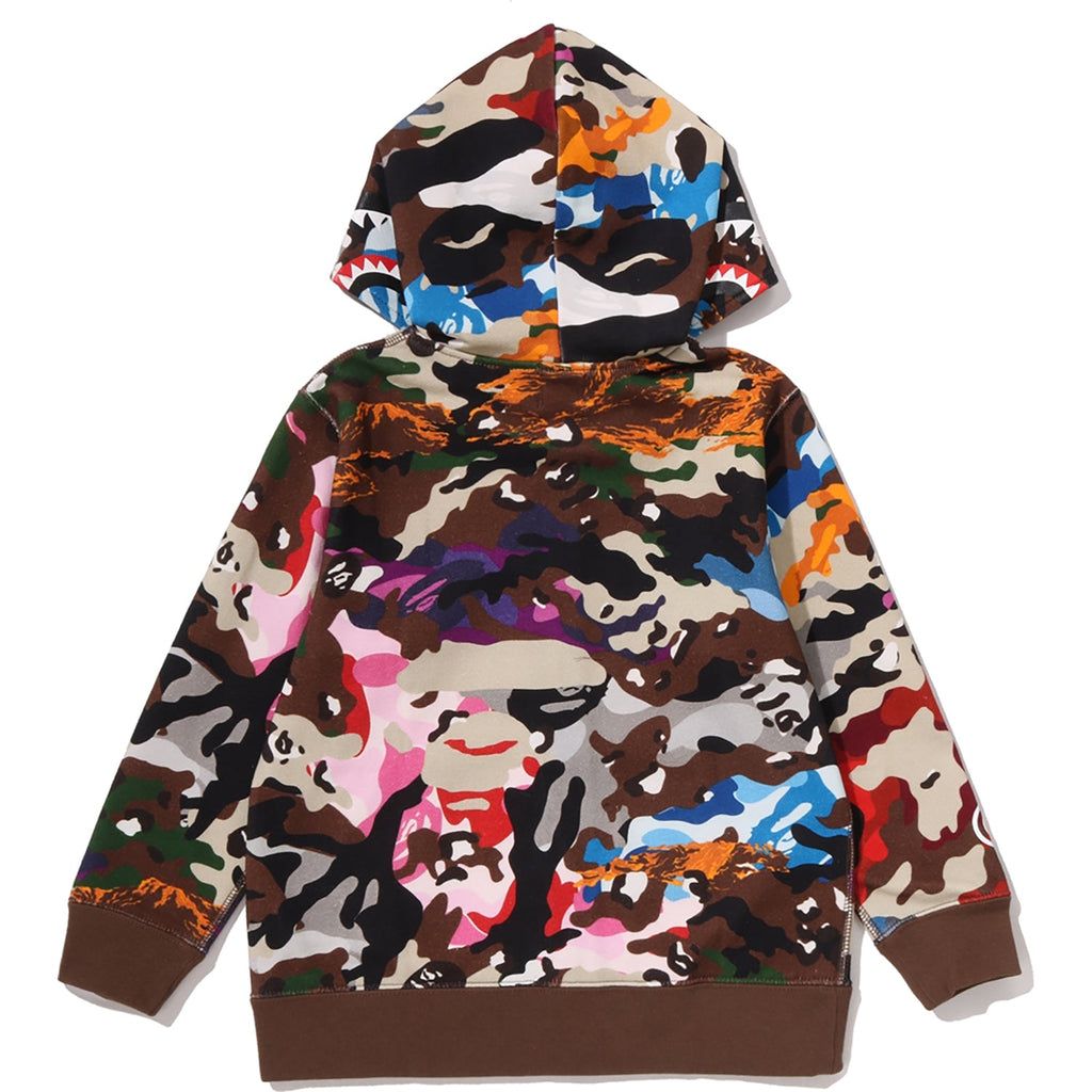 HYBRID CAMO SHARK ZIP HOODIE KIDS