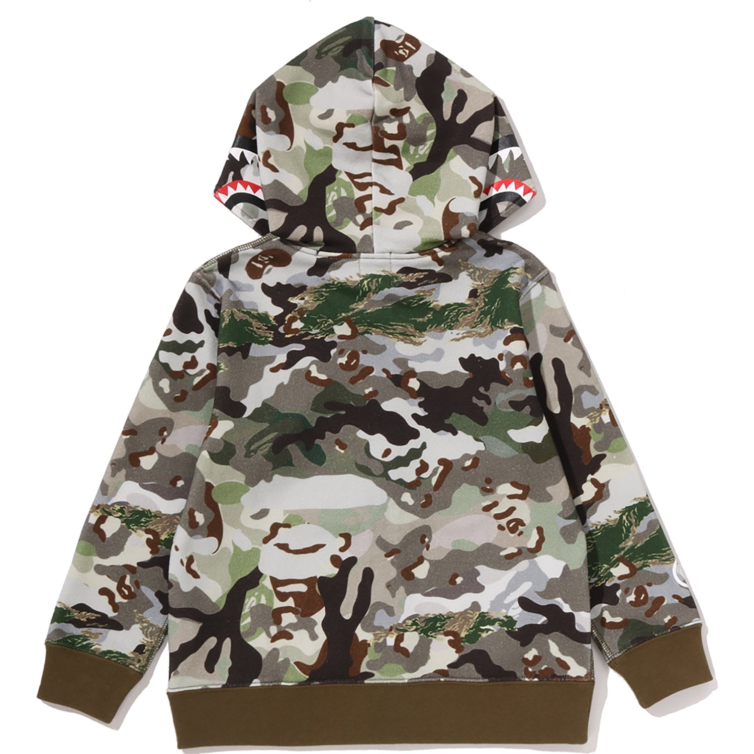 HYBRID CAMO SHARK ZIP HOODIE KIDS
