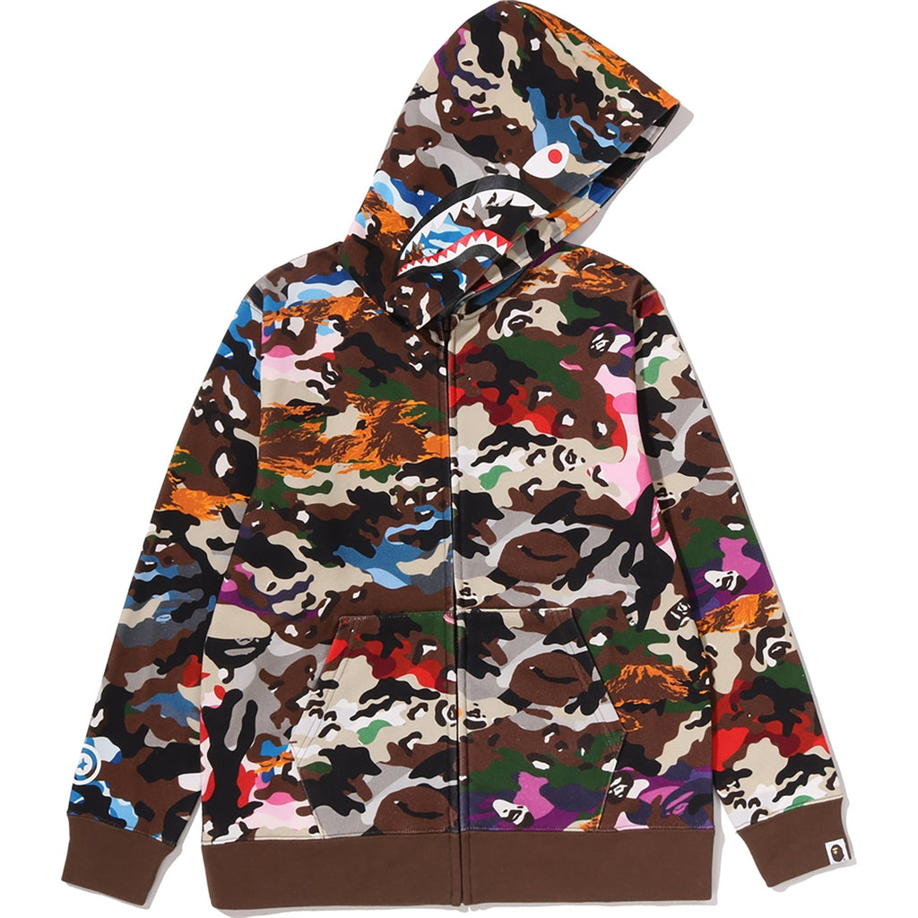 HYBRID CAMO SHARK ZIP HOODIE JR KIDS