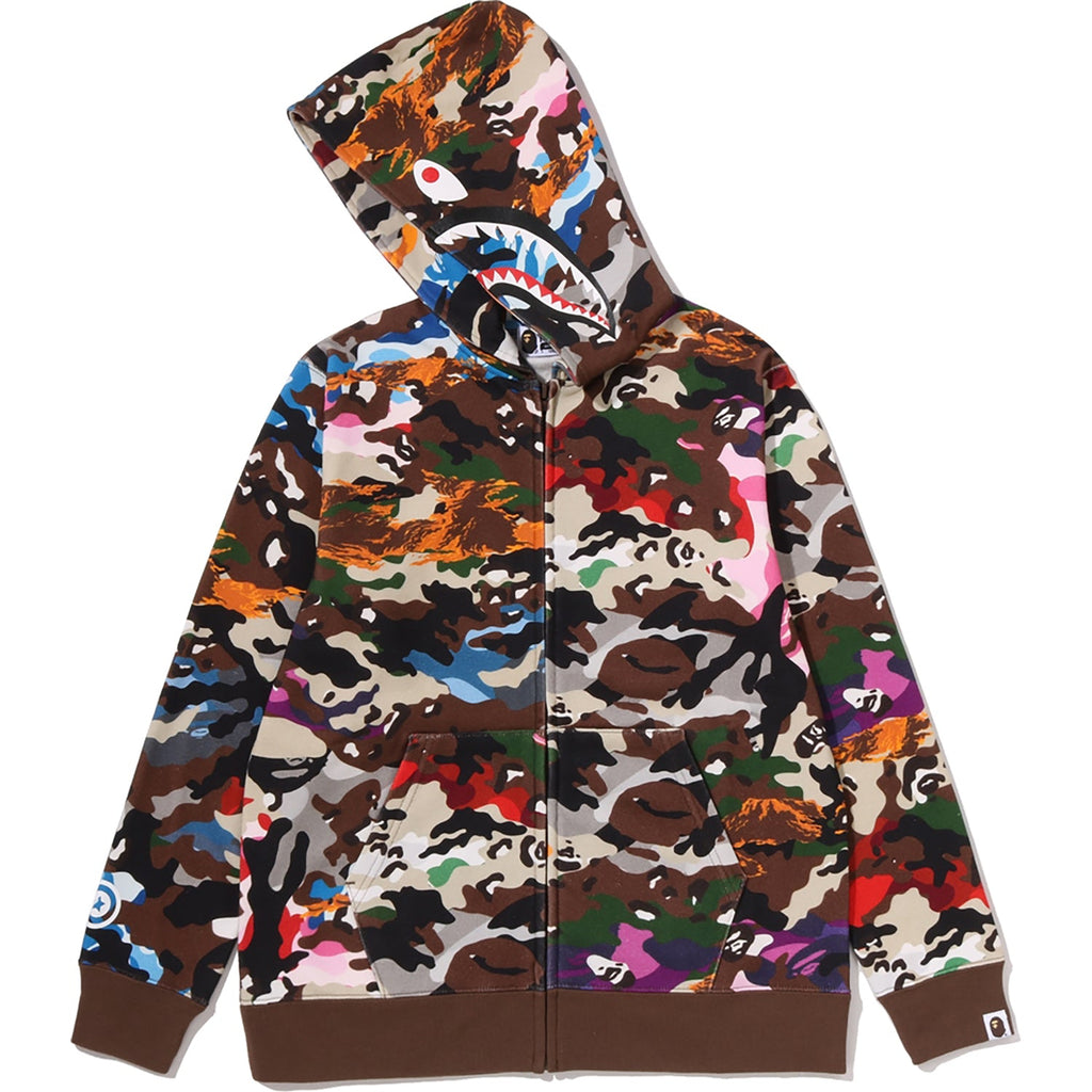 HYBRID CAMO SHARK ZIP HOODIE JR KIDS