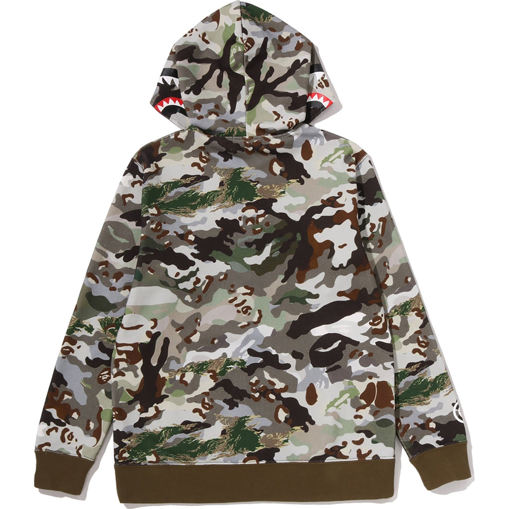 HYBRID CAMO SHARK ZIP HOODIE JR KIDS
