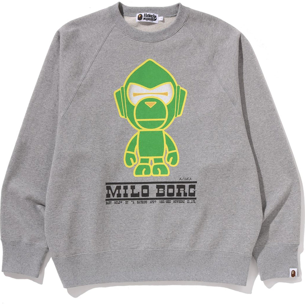 MILO BORG RELAXED FIT CREWNECK SWEATSHIRT MENS