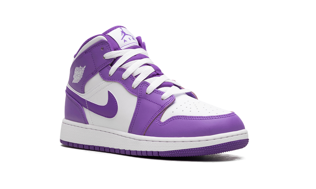 AIR JORDAN 1 MID GS "White / Purple Venom" DQ8423 511