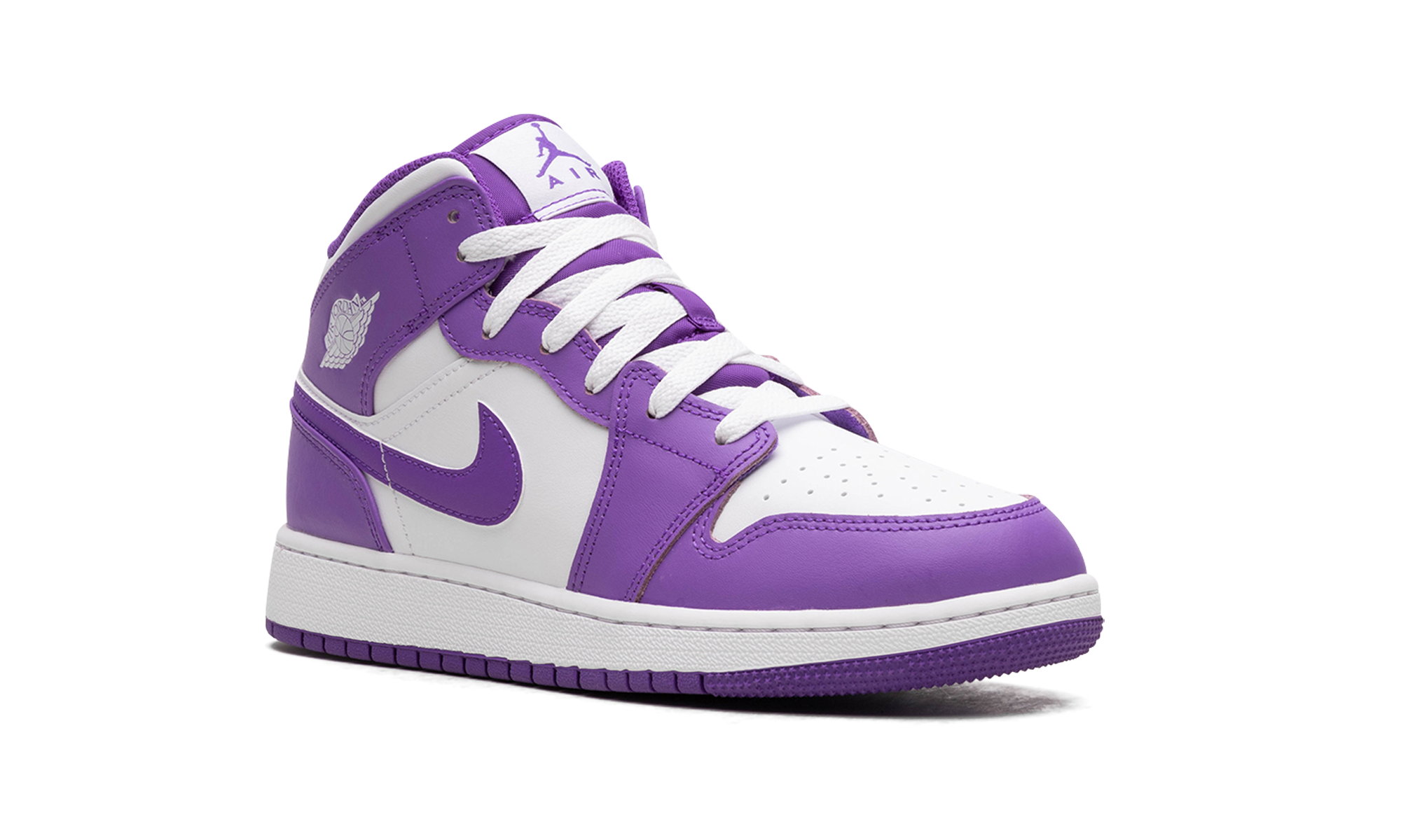 AIR JORDAN 1 MID GS "White / Purple Venom" DQ8423 511