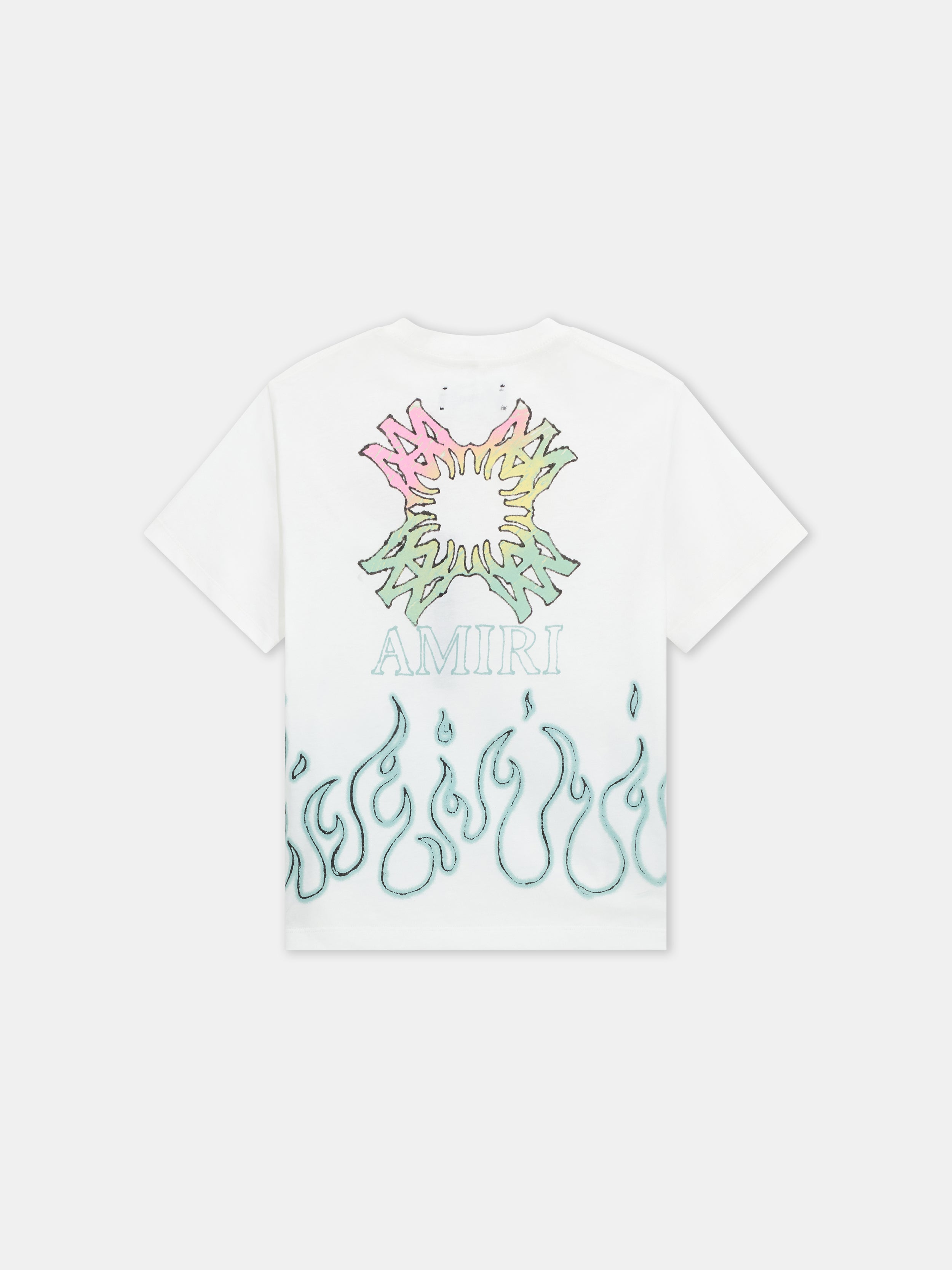 KIDS - KIDS' MA QUAD FLAMES OVERSIZED TEE - Ivory