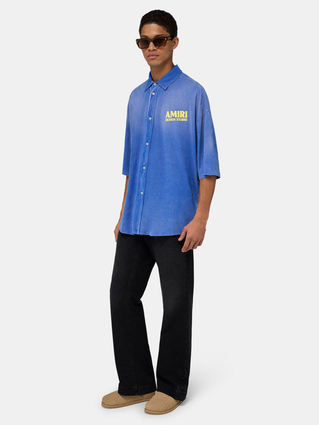AMIRI 1994 CAMP SHIRT - Sapphire