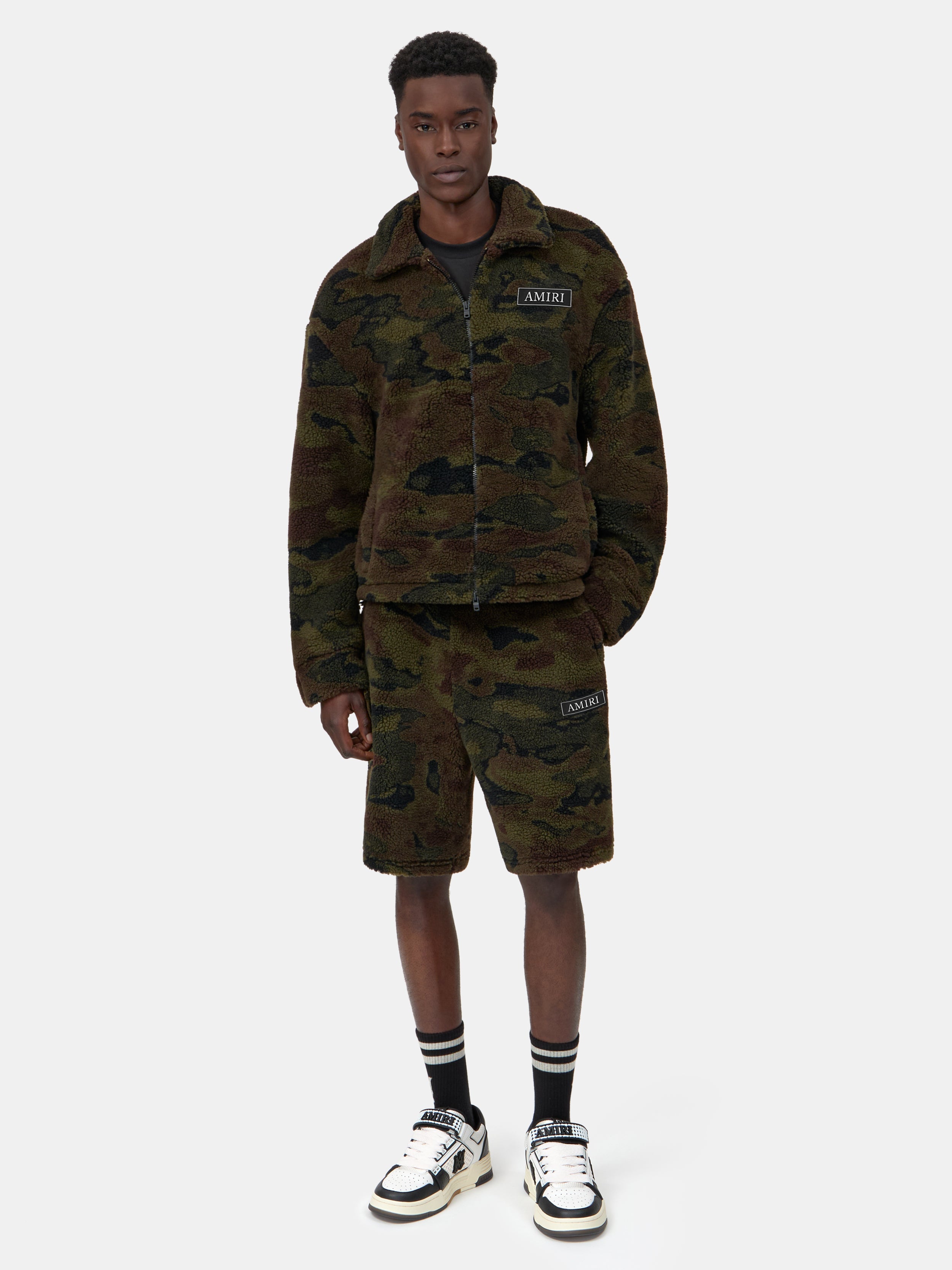 CAMO FLEECE BLOUSON - Camo