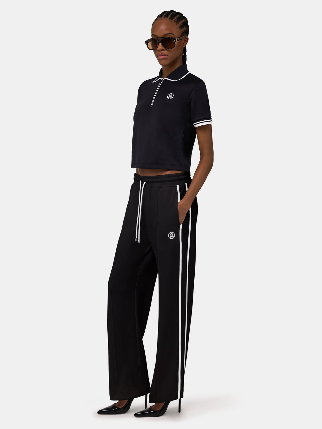 WOMEN - WOMEN'S MA ZIP POLO - Black