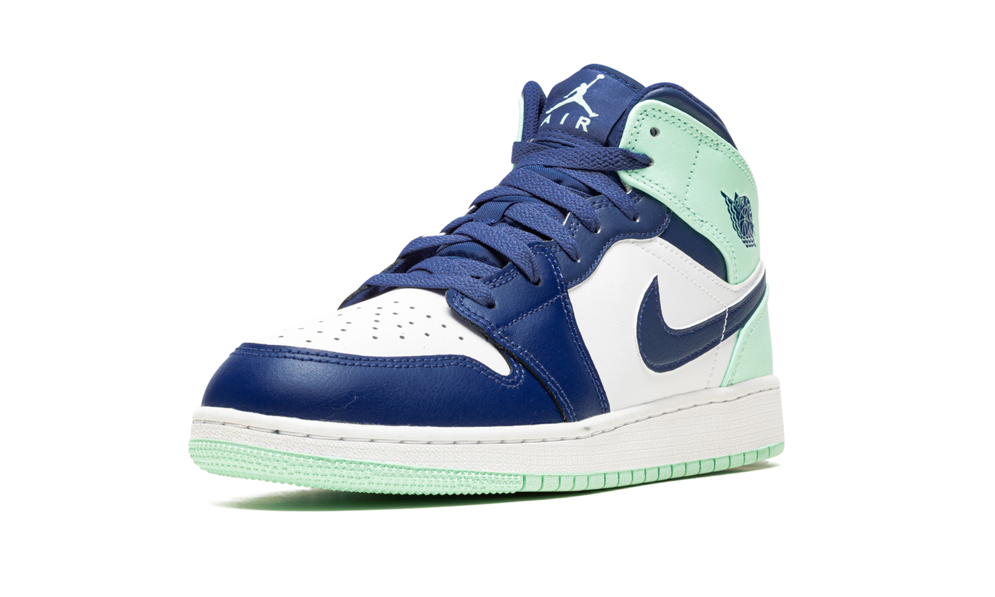 Air Jordan 1 Mid GS "Blue Mint" 554725 413