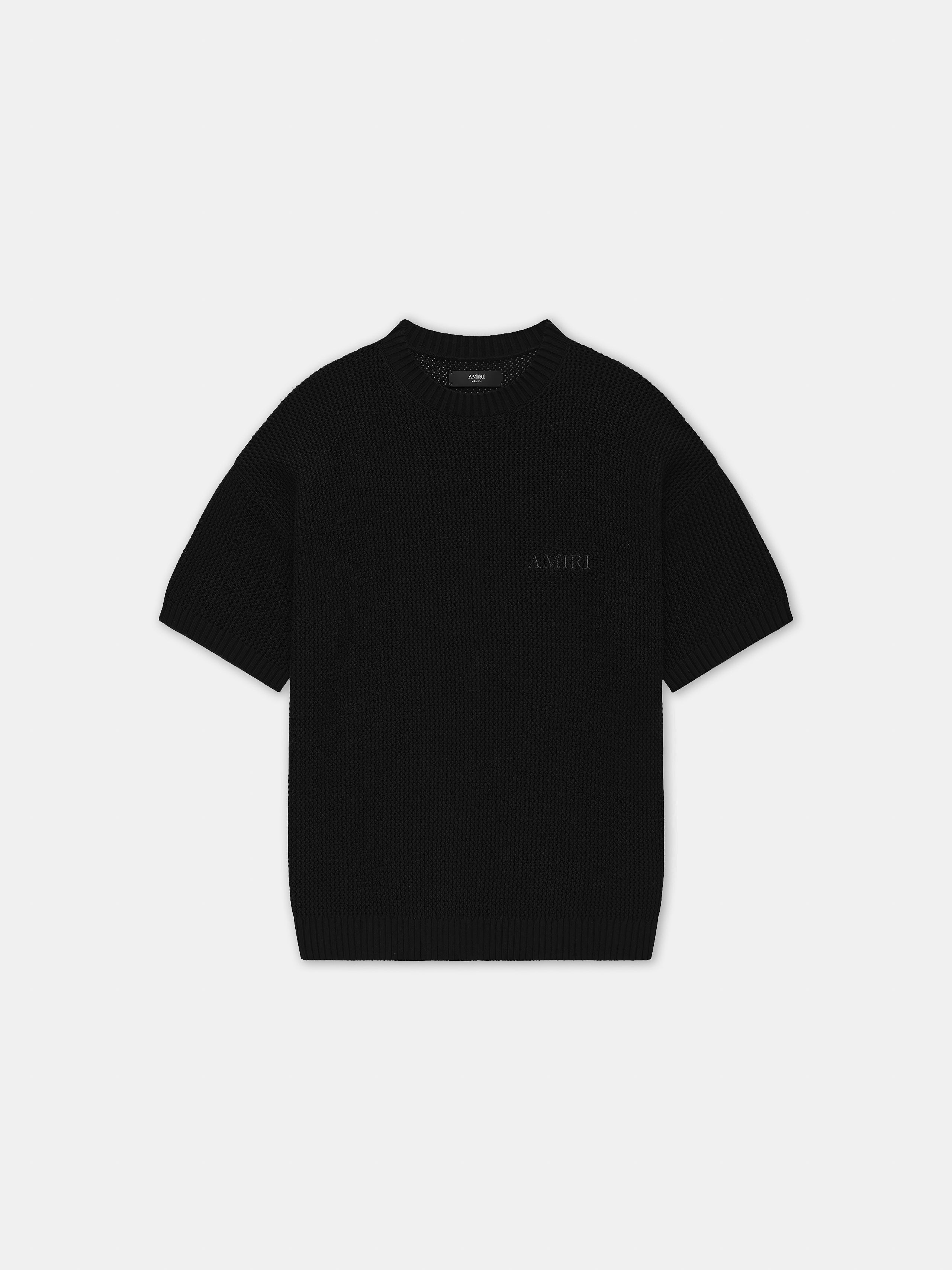 AMIRI CROCHET MESH TSHIRT - Black