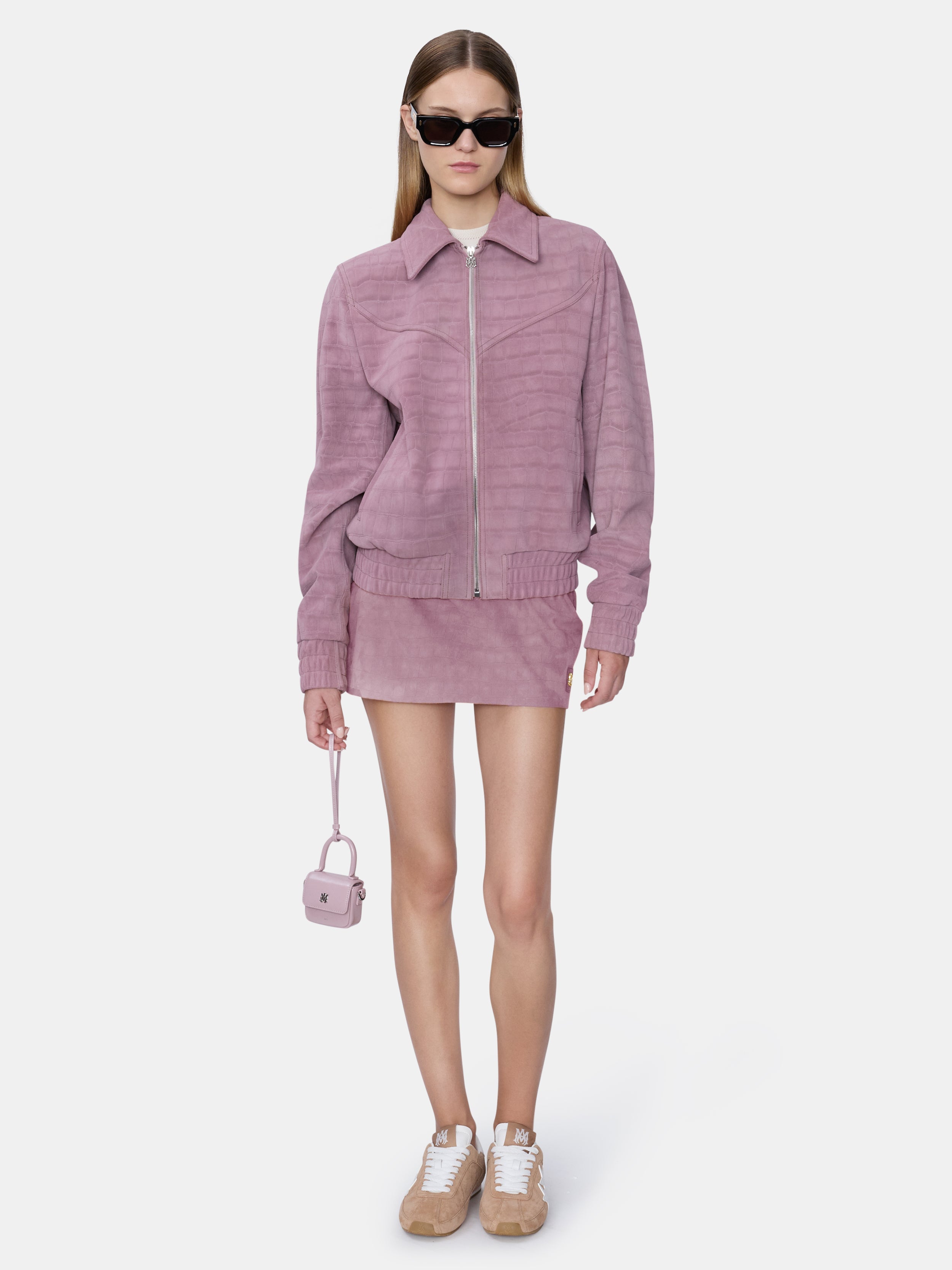 WOMEN - WOMEN'S CROC SUEDE MINI SKIRT - Dusk